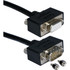 QVS, INC. QVS CC388M1-06  UltraThin Triple Shielded Cable - HD-15 Male - HD-15 Male - 6ft - Black