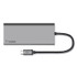 BELKIN COMPONENTS F4U092BTSGY USB-C Multimedia Hub, 6 Ports, Space Gray