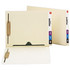 SMEAD MFG CO 34101 Smead End-Tab Fastener Folders With Full Pockets, Letter Size, Manila, Pack Of 50