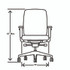 HON COMPANY FXT0STAMC10T Flexion Mesh Back Task Chair, Supports Up to 300lb, 14.81" to 19.7" Seat Height, Black Seat/Back/Base