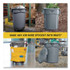 RUBBERMAID COMMERCIAL PROD. 2643-60 YEL Vented Round Brute Container, 44 gal, Plastic, Yellow