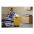 RUBBERMAID COMMERCIAL PROD. 2643-60 YEL Vented Round Brute Container, 44 gal, Plastic, Yellow