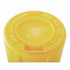 RUBBERMAID COMMERCIAL PROD. 2643-60 YEL Vented Round Brute Container, 44 gal, Plastic, Yellow