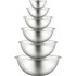 SOUND AROUND INC. NCMB6PC NutriChef Kitchen Mixing Bowls - Food Mixing Bowl Set, Stainless Steel (6 Bowls) - Mixing, Serving, Marinating - Dishwasher Safe - Stainless Steel - Mirror Polished - Stainless Steel, Metal Body - 1 Set