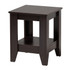 WHOLESALE INTERIORS, INC. Baxton Studio 2721-9867  Modern Contemporary End Table, 19-3/4inH x 15-3/4inW x 15-3/4inD, Dark Brown