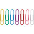 SP RICHARDS Sparco 01605  Vinyl-Coated Gem Clips, Box Of 500, No. 1, Assorted Colors