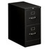 HNI CORPORATION HON 512P-P  510 25inD Vertical 2-Drawer File Cabinet, Black