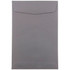 JAM PAPER AND ENVELOPE JAM Paper 51285796B  Open-End 6in x 9in Catalog Envelopes, Gummed Closure Dark Gray, Pack Of 10