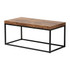 WHOLESALE INTERIORS, INC. 2721-12487 Baxton Studio Bardot Modern Industrial Coffee Table, 17-3/4inH x 39-7/16inW x 19-3/4inD, Walnut Brown/Black