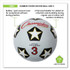 CHAMPION SPORT Sports SRB3 Rubber Sports Ball, Soccer, No. 3 Size, White/Black