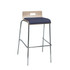 KFI FURNITURE, LLC BR9333-NA-GRAPE KFI Studios Jive Low-Back Stacking Vinyl Bar Stool, Grape/Natural