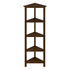 NEW RIDGE, LLC 5020-163 New Ridge Home Goods 60inH 5-Shelf Corner Bookcase, Walnut