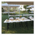 CORRELL, INC. RA2448234P Adjustable Folding Table, Rectangular, 48" x 24" x 22" to 32", Gray Granite Top, Black Legs, 4/Pallet