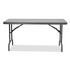 ICEBERG ENTERPRISES 65517 IndestrucTable Commercial Folding Table, Rectangular, 60" x 30" x 29", Charcoal Top, Charcoal Base/Legs
