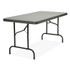 ICEBERG ENTERPRISES 65517 IndestrucTable Commercial Folding Table, Rectangular, 60" x 30" x 29", Charcoal Top, Charcoal Base/Legs