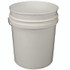 IMPACT PRODUCTS, LLC 5515 Utility Bucket with Lid, 5 gal, Polyethylene, White, 11.25" dia