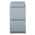 HIRSH INDUSTRIES LLC 21857 Hirsh 20inD Vertical 2-Drawer Mobile Pedestal File Cabinet, Platinum