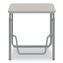SAFCO PRODUCTS 1223GR AlphaBetter 2.0 Height-Adjustable Student Desk with Pendulum Bar, 27.75" x 19.75" x 29" to 43", Pebble Gray