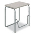 SAFCO PRODUCTS 1223GR AlphaBetter 2.0 Height-Adjustable Student Desk with Pendulum Bar, 27.75" x 19.75" x 29" to 43", Pebble Gray