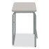 SAFCO PRODUCTS 1223GR AlphaBetter 2.0 Height-Adjustable Student Desk with Pendulum Bar, 27.75" x 19.75" x 29" to 43", Pebble Gray