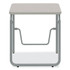 SAFCO PRODUCTS 1223GR AlphaBetter 2.0 Height-Adjustable Student Desk with Pendulum Bar, 27.75" x 19.75" x 29" to 43", Pebble Gray