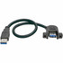 Flexible mounting options. The female connector design allows for flexible installation in tight spaces, making it suitable for wall or panel mount applications.  Reliable connectivity. This USB extension cable provides dependable connections for various devices, ensuring stable data transfer with minimal interruptions.