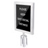 CENTRAL SPECIALTIES CO. 5847SS CSL Double-Sided Sign Holder For 6ft Stanchion, Stainless Steel