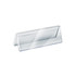 AZAR DISPLAYS 192806  2-Sided Acrylic Nameplates, 3in x 11in, Clear, Pack Of 10