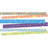 Hang these Barker Creek Double-Sided Border Strips around your classroom to create a bright and vibrant learning environment. The strips feature scalloped and straight edges with designs on both sides for flexibility.  Comes with 26 scalloped-edge 2-1/4in x 36in strips and 12 straight-edge 3in x 35in strips.  Ideal for decorating bulletin boards, frame doorways, defining learning centers and more.  Crafted from card stock for lasting beauty.  Double-sided borders allow for versatile decorating options.