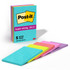 3M CO Post-it 660-5SSMIA  Super Sticky Notes, 4 in x 6 in, 5 Pads, 90 Sheets/Pad, 2x the Sticking Power, Supernova Neons Collection, Lined
