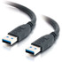 LASTAR INC. 54172 C2G 3m USB 3.0 Cable - USB A to USB A - M/M - 9.84 ft USB Data Transfer Cable - First End: 1 x Type A Male USB - Second End: 1 x Type A Male USB - Shielding - Black