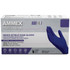 Put safety first with Ammex Professional Indigo Nitrile Exam Gloves. Thanks to the tough, damage-resistant design, these exam-grade gloves provide strong protection for your hands.  Exam-grade gloves help protect your hands.  Made of latex-free nitrile.  Textured fingertips and micro-roughened surface maintain dexterity and a non-slip wet grip.  Powder free to prevent interfering with fresh adhesives, inks and other materials.  FDA approved for non-sterile medical use.  Heavy-duty design resists punctures and damage from most harsh chemicals.