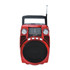 SUPERSONIC INC. SC-1390BT-RED Supersonic Bluetooth 4 Band Radio, Red