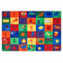 CARPETS FOR KIDS ETC. INC. Carpets For Kids 6701  Premium Collection Sequential Seating Literacy Classroom Rug, 4ft x 6ft, Multicolor