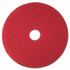 3M/COMMERCIAL TAPE DIV. 08389 Low-Speed Buffer Floor Pads 5100, 14" Diameter, Red, 5/Carton