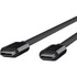 BELKIN, INC. F2CD084BT0.5MBK Belkin Thunderbolt 3 Cable (USB-C to USB-C) (100W) (1.6ft/0.5m) - First End: 1 x USB Type C Male Thunderbolt 3 - Second End: 1 x USB Type C Male Thunderbolt 3 - 40 Gbit/s - Black