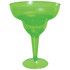 AMSCAN CO INC Amscan 350388  Summer Luau Plastic Margarita Glasses, 20 Oz, Green, Pack Of 20 Glasses