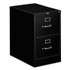 HON COMPANY 312CPP 310 Series Vertical File, 2 Legal-Size File Drawers, Black, 18.25" x 26.5" x 29"