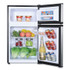 AVANTI RA31B3S Counter-Height 3.1 Cu. Ft. Two-Door Refrigerator/Freezer, Black/Stainless Steel
