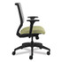 HON COMPANY SVM1ALIFC82T Solve Series Mesh Back Task Chair, Supports Up to 300 lb, 18" to 23" Seat Height, Meadow Seat, Fog Back, Black Base