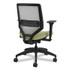 HON COMPANY SVM1ALIFC82T Solve Series Mesh Back Task Chair, Supports Up to 300 lb, 18" to 23" Seat Height, Meadow Seat, Fog Back, Black Base