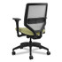 HON COMPANY SVM1ALIFC82T Solve Series Mesh Back Task Chair, Supports Up to 300 lb, 18" to 23" Seat Height, Meadow Seat, Fog Back, Black Base