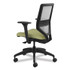 HON COMPANY SVM1ALIFC82T Solve Series Mesh Back Task Chair, Supports Up to 300 lb, 18" to 23" Seat Height, Meadow Seat, Fog Back, Black Base