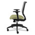 HON COMPANY SVM1ALIFC82T Solve Series Mesh Back Task Chair, Supports Up to 300 lb, 18" to 23" Seat Height, Meadow Seat, Fog Back, Black Base