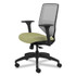 HON COMPANY SVM1ALIFC82T Solve Series Mesh Back Task Chair, Supports Up to 300 lb, 18" to 23" Seat Height, Meadow Seat, Fog Back, Black Base