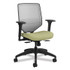 HON COMPANY SVM1ALIFC82T Solve Series Mesh Back Task Chair, Supports Up to 300 lb, 18" to 23" Seat Height, Meadow Seat, Fog Back, Black Base