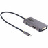 STARTECH.COM 118-USBC-HDMI-VGADVI  USB C Video Adapter, USB C to HDMI DVI VGA Adapter, 4K 60Hz, Aluminum, Video Display Adapter, USB Type C Travel Adapter