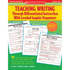 Designed for teachers who want to teach writing effectively to students of different ability levels, this resource offers lessons, leveled organizers and writing models to make planning and gathering materials a cinch.  Seventeen units cover topics from structuring paragraphs to using elaboration to develop ideas, to persuasive essay writing.  Helps ALL students master the writing skills and concepts they need to succeed on standardized tests and beyond.
