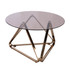 SOUTHERN ENTERPRISES, INC. SEI Furniture CK1131300  Stondon Round Cocktail Table, 18-1/4inH x 31-1/4inW x 31-1/4inD, Champagne/Clear