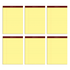 TOPS BUSINESS FORMS TOPS 99707  Docket Gold Premium Writing Pads, 8 1/2in x 11 3/4in, Legal Ruled, 50 Sheets, Canary, Pack Of 6 Pads